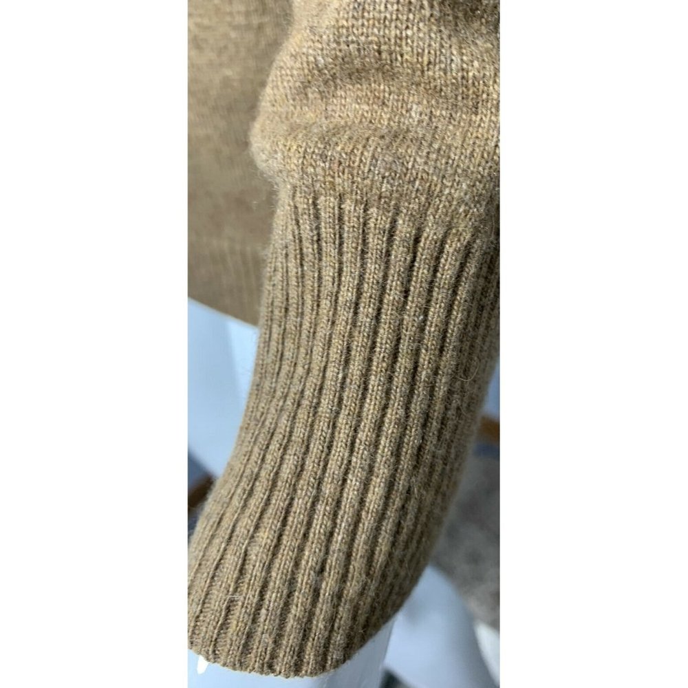 J CREW Women’s XS Brown Crew Sweater Wool/Rabbit Hair/Cashmere Blend V-N… - Picture 4 of 6